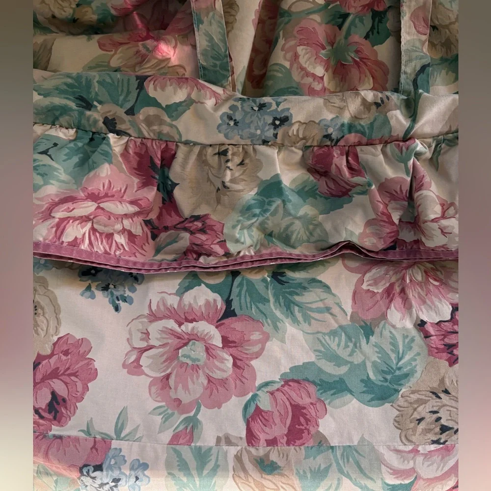 Vintage Springmaid Cottagecore 🌹English Country Garden Floral King Duvet Cover